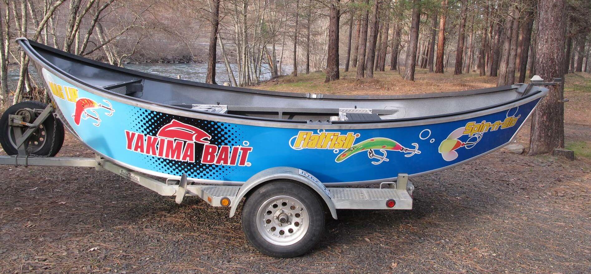 Renton, WA- Water Transportation Graphics: Wrapping a Yacht, Boat, or ... - 2015 March 18 Willie Drift Boat Wrap 012 E1461077522712